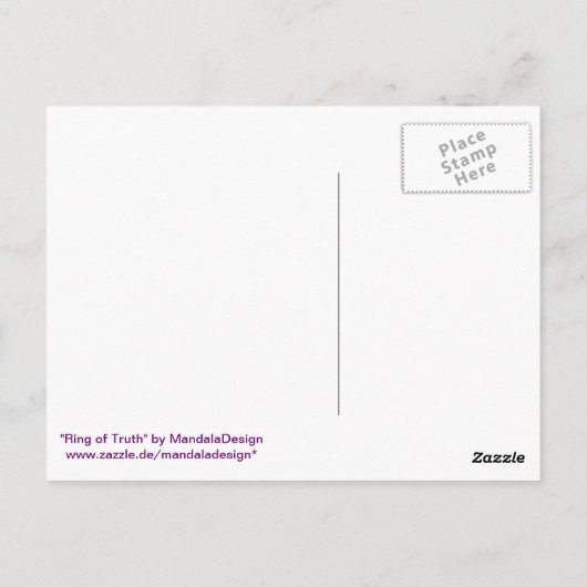 Postkarte 16 "Ring of Truth" (Rückseite)