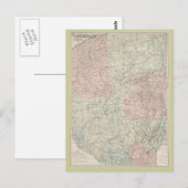 Postkarte 1912 Karte der Adirondacks (Vorne/Hinten)