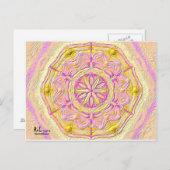 Postkarte 19 "Violet Daisy" (Vorne/Hinten)