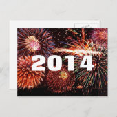 Postkarte 2014 - Frohes neues Jahr (Vorne/Hinten)