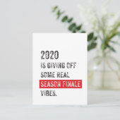 Postkarte 2020: Endliche Pandemie der Saison (Stehend Vorderseite)