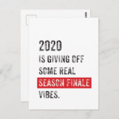 Postkarte 2020: Endliche Pandemie der Saison (Vorne/Hinten)