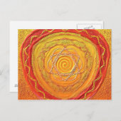 Postkarte 27 "Goldene Spirale" (Vorne/Hinten)