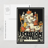Postkarte 49. Secession von Schiele (Vorne/Hinten)