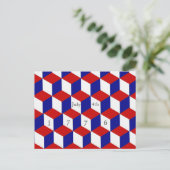 Postkarte - 4. Juli 1776 Block-Illusion (Stehend Vorderseite)