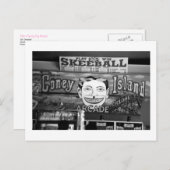 Postkarte "50c Skeeball" (Coney Island, NY) (Vorne/Hinten)