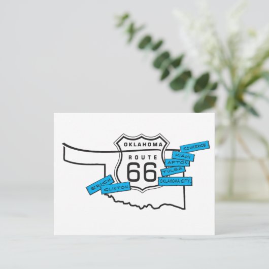 Postkarte 66 Oklahoma (Stehend Vorderseite)