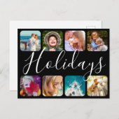 Postkarte 8 Foto Feiertage Gebundete Vorlage (Vorne/Hinten)