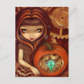 Postkarte "A Clockwork Pumpkin" (Vorderseite)