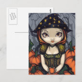 Postkarte "A Pumpkin Gift" (Vorne/Hinten)
