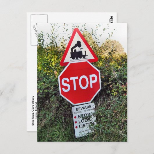 Postkarte abbrechen (Vorne/Hinten)