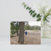 Postkarte - "abhän gen" (Stehend Vorderseite)