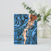 Postkarte abschieben (Stehend Vorderseite)