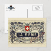 Postkarte Absinthe La Même (Vorne/Hinten)