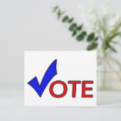 Postkarte abstimmen (Stehend Vorderseite)