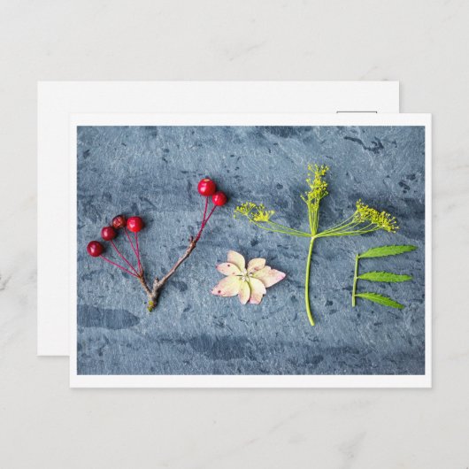 Postkarte abstimmen (Vorne/Hinten)