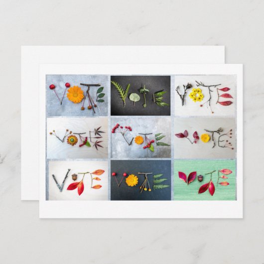 Postkarte abstimmen (Vorne/Hinten)