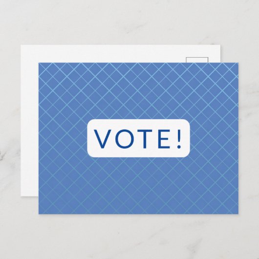 Postkarte abstimmen - weiß (Vorne/Hinten)