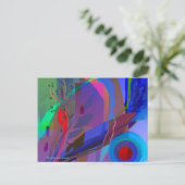 Postkarte "abstrakt Ocean View" (Stehend Vorderseite)