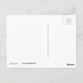 Postkarte, Abstrakter Regenbogen Herzklopfen Liebe Postkarte (Rückseite)