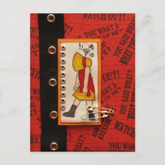 Postkarte abwarten (Vorderseite)