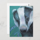 Postkarte "Abzeichen im Bluebellwald" (Vorne/Hinten)