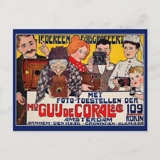 Postkarte: Affiche-Werbung - Kameras Postkarte (Vorderseite)