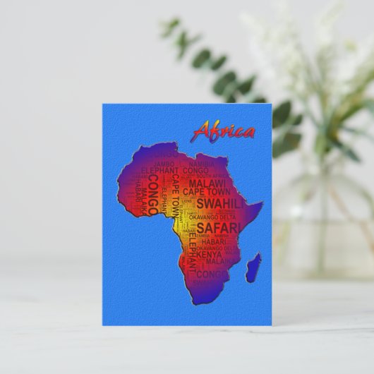 Postkarte Afrika (Stehend Vorderseite)