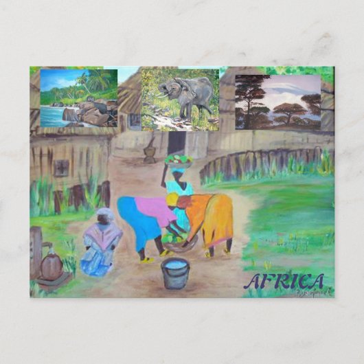 Postkarte - Afrika (Vorderseite)