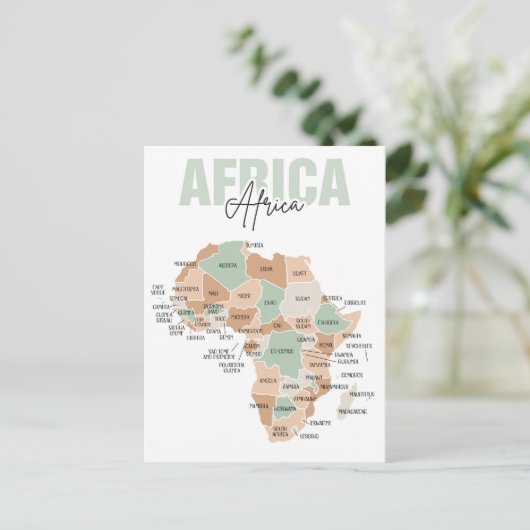 Postkarte Afrika (Stehend Vorderseite)