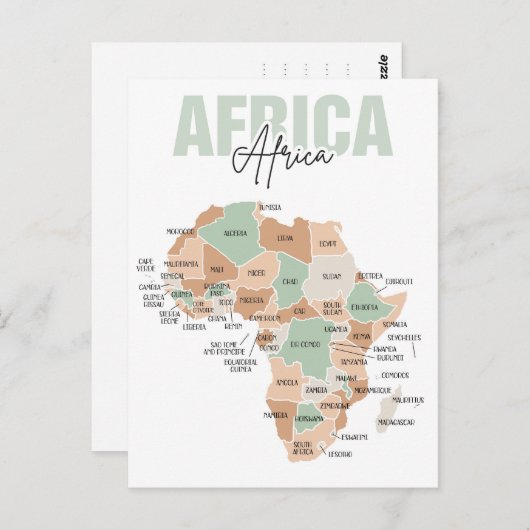 Postkarte Afrika (Vorne/Hinten)