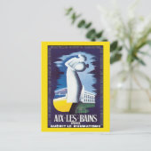 Postkarte: Aix-les-Bains - Heilwasser Postkarte (Stehend Vorderseite)