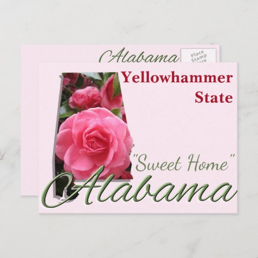 Postkarte - ALABAMA (Vorne/Hinten)