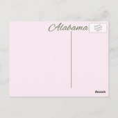 Postkarte - ALABAMA (Rückseite)
