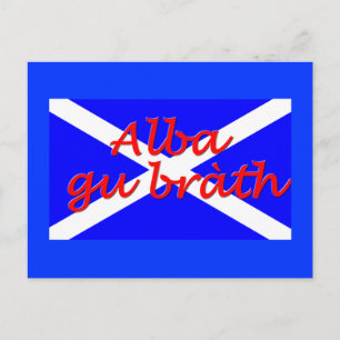 Postkarte "Alba gu brath"