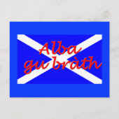 Postkarte "Alba gu brath" (Vorderseite)