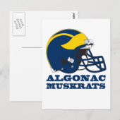 Postkarte - Algonac Muskrats (Vorne/Hinten)