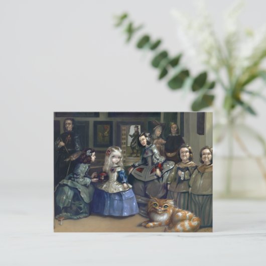 Postkarte "Alice and Las Meninas" (Stehend Vorderseite)