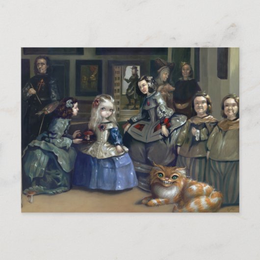 Postkarte "Alice and Las Meninas" (Vorderseite)