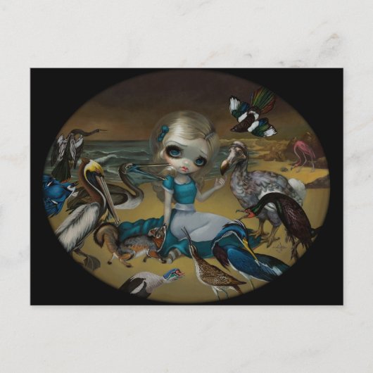 Postkarte "Alice and the Audubon Birds" (Vorderseite)