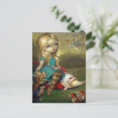 Postkarte "Alice and the Bosch Birds" (Stehend Vorderseite)