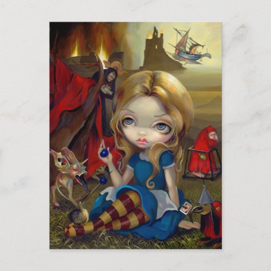 Postkarte "Alice and the Bosch Monsters" (Vorderseite)
