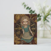 Postkarte "Alice in Clockwork" (Stehend Vorderseite)