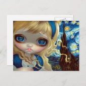 Postkarte "Alice in der Sternennacht" (Vorne/Hinten)