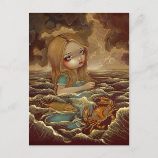 Postkarte "Alice in the Pool of Tars" (Vorderseite)