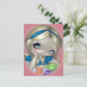 Postkarte "Alice's Tea Party" (Stehend Vorderseite)