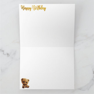Postkarte "Alles Gute zum Geburtstag" mit Teddybär