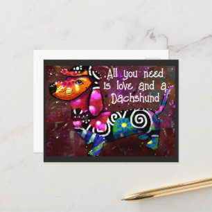 Postkarte - Alles was Sie brauchen ist Liebe Dacke