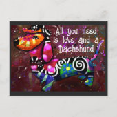 Postkarte - Alles was Sie brauchen ist Liebe Dacke (Vorderseite)