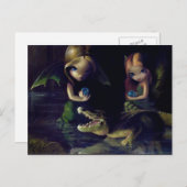 Postkarte "Alligator Magic" (Vorne/Hinten)